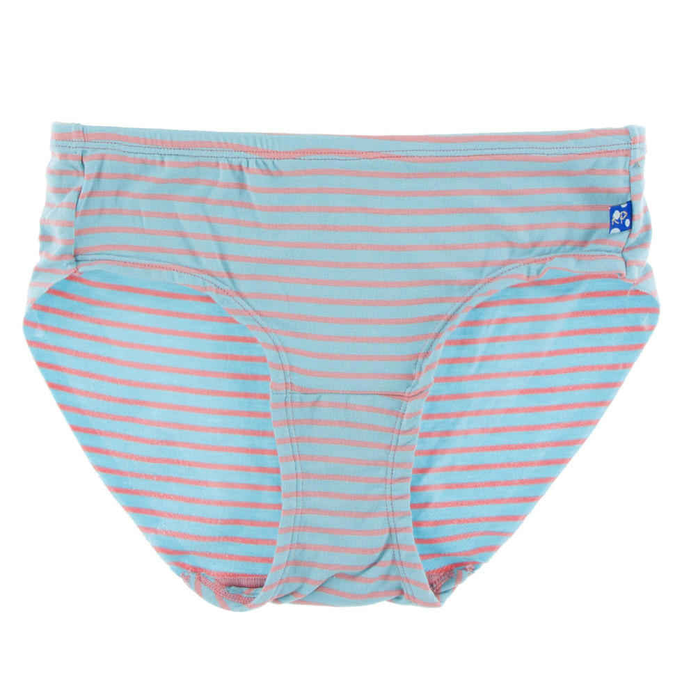 Kickee Pants Bamboo Print Women's Underwear, Strawberry Stripe – Baby Riddle