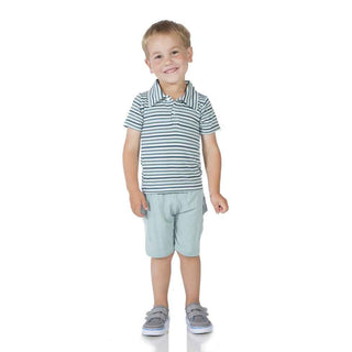 KicKee Pants Short Sleeve Boys Polo Shirt, Beanstalk