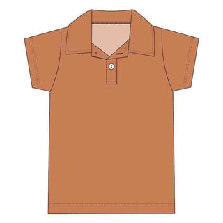 KicKee Pants Short Sleeve Boys Polo Shirt, Copper