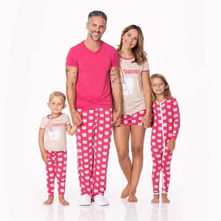 KicKee Pants Short Sleeve Graphic Tee Pajama Set - Cherry Pie Takeout