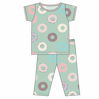 KicKee Pants Short Sleeve Pajama Set - Pistachio Donuts