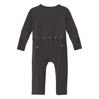 Solid Bamboo Coverall with 2-Way Zipper - Midnight Baby & Toddler Sleepwear