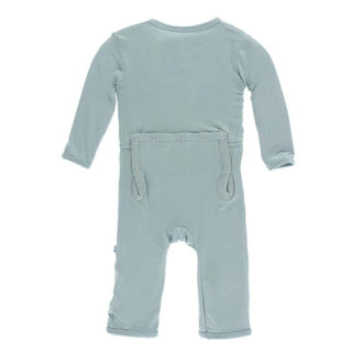 KicKee Pants Solid Coverall with Snaps - Jade