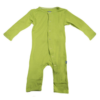 KicKee Pants Solid Coverall with Snaps - Meadow
