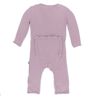 KicKee Pants Solid Coverall with Snaps - Sweet Pea