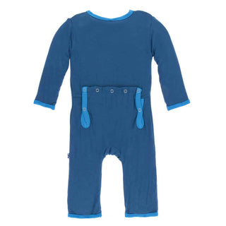 KicKee Pants Solid Coverall with Snaps - Twilight with Amazon