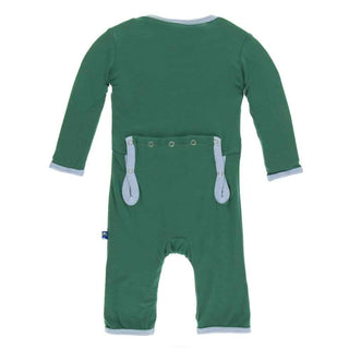 KicKee Pants Solid Coverall with Zipper - Shady Glade with Pond