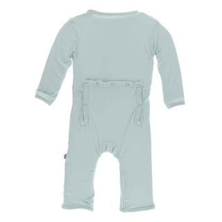 KicKee Pants Solid Coverall with Zipper - Spring Sky
