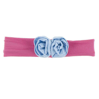 KicKee Pants Solid Flower Headband Flamingo with Pond, One Size