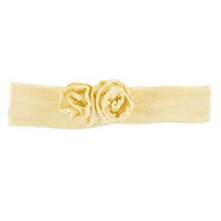 KicKee Pants Solid Flower Headband Wallaby, One Size