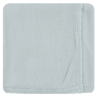 KicKee Pants Solid Knit Blanket EH - Spring Sky, One Size EH