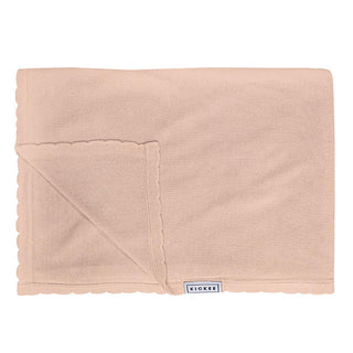 KicKee Pants Solid Knitted Stroller Blanket - Peach Blossom - One Size