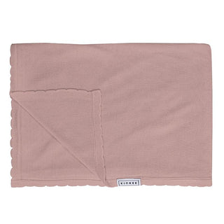 KicKee Pants Solid Knitted Throw Blanket - Antique Pink, One Size SP21