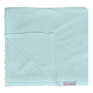 KicKee Pants Solid Knitted Toddler Blanket - Summer Sky, One Size SP21