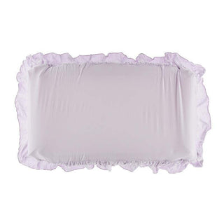 KicKee Pants Solid Ruffle Changing Pad Cover - Thistle