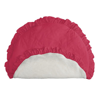 KicKee Pants Solid Sherpa-Lined Ruffle Fluffle Playmat - Taffy - One Size