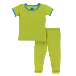 KicKee Pants Solid Short Sleeve Pajama Set, Meadow with Amazon