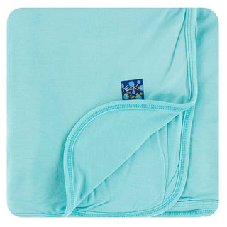 KicKee Pants Solid Stroller Blanket - Iceberg, One Size