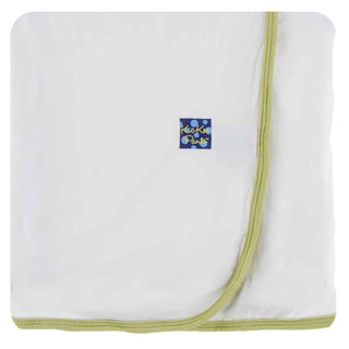 Solid Swaddling Blanket - Natural with Willow, One Size KicKee Pants