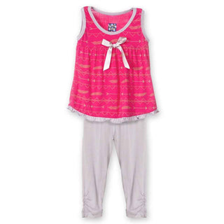 KicKee Pants Swing Tank Outfit Set Girls, Prickly Pear Southwest