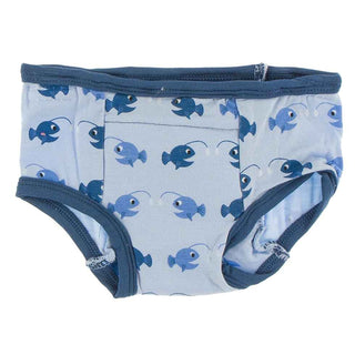 KicKee Pants Training Pants Set - Blue Moon Crab Family and Pond Angler Fish