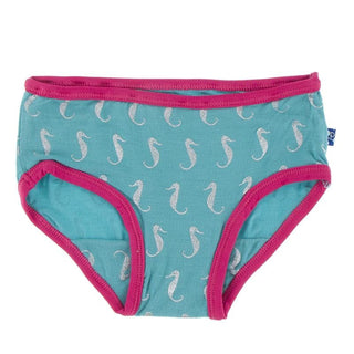 KicKee Pants Underwear for Girls - Neptune Mini Seahorses