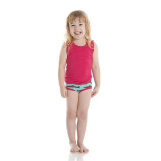 KicKee Pants Underwear for Girls Set - Glass Rainbow Trout and Neptune Mini Seahorse