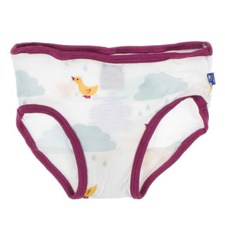 KicKee Pants Underwear Set - Berry Partial Sun and Natural Puddle Duck