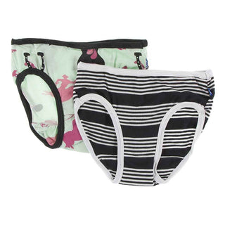 KicKee Pants Underwear Set - Pistachio Cowboy and Zebra Agriculture Stripe