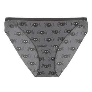 Women's Print Bamboo Bikini Brief - Stone Spiders Underwear