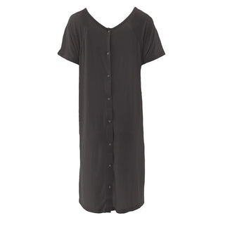 KicKee Pants Womens Solid Labor and Delivery Hospital Gown - Midnight WC21