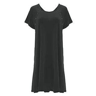 KicKee Pants Women's Solid Labor & Delivery Hospital Gown - Midnight