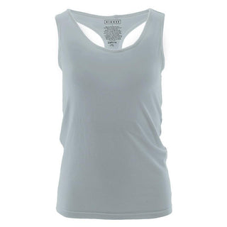 Women's Solid Bamboo Luxe Stretch Tank Top - Pearl Blue Shirts & Tops