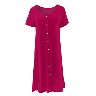 KicKee Pants Womens Solid Nursing Nightgown - Taffy