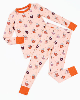 Kiki and Lulu Bamboo Long Sleeve Pajama Set - Pumpkin Spice