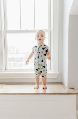 Boy's Shortie Romper - Let's Give Em Something to Guac About Baby One-Pieces Kiki and Lulu Size: 9-12 Months