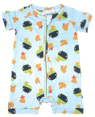 Boy's Shortie Romper - Let's Give Em Something to Guac About Baby One-Pieces Kiki and Lulu Size: 9-12 Months