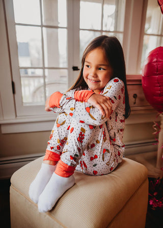 Kiki and Lulu Long Sleeve Pajama Set - Valentines Hearts