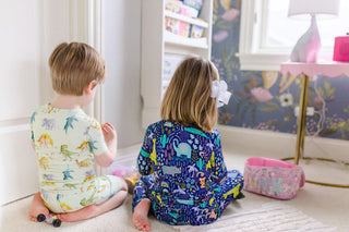 Toddler Bamboo Long Sleeve Pajama Set - Safari Baby & Toddler Sleepwear Kiki and Lulu Size: 2T