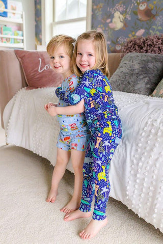 Toddler Bamboo Long Sleeve Pajama Set - Safari Baby & Toddler Sleepwear Kiki and Lulu Size: 2T
