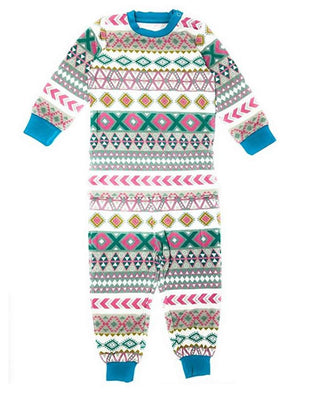 Kozi and Co Long Sleeve Girls Pajama Set, Aztec