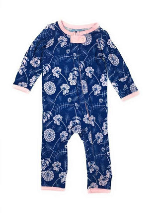 Kozi and Co Print Coverall Romper - Blossoms
