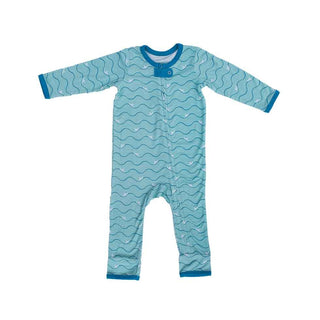 Kozi and Co Print Coverall Romper - Paper Boats