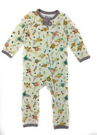Kozi and Co Print Coverall Romper - Vintage Floral
