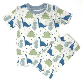 Short Sleeve Pajama Set with Shorts, Dinos Baby & Toddler Sleepwear Kozi and Co. Size: 12-18 Months