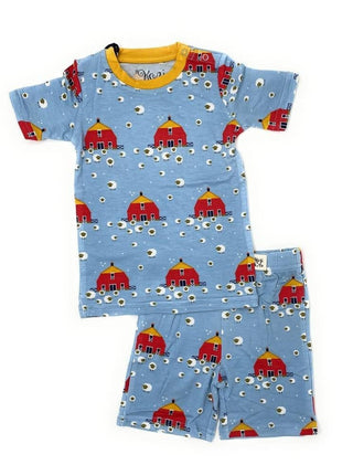 Short Sleeve Pajama Sets with Shorts - Red Barns Baby & Toddler Sleepwear Kozi and Co. Size: 18-24 Months