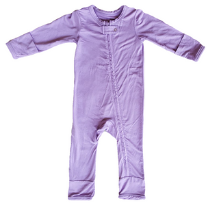 Kozi and Co Solid Coverall Romper - Orchid