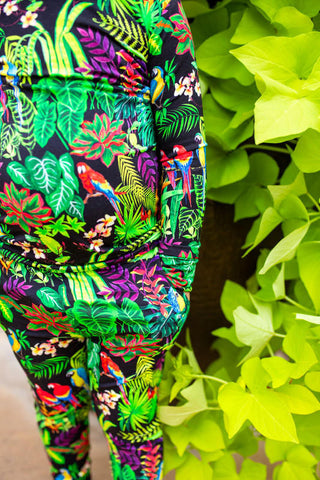 Muse Threads Boy's Long Sleeve Pajama Set - Macaw Jungle