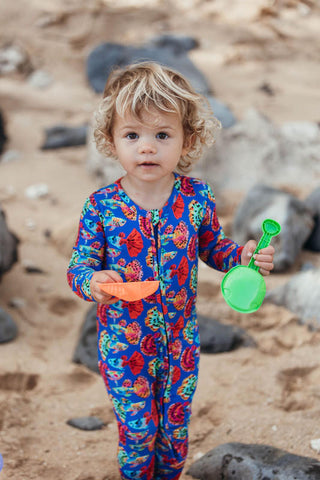 Muse Threads Convertible Footie Romper - Guppies (Fish)