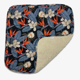 Muse Threads Original Lovey Blankets with Sherpa - Cool Tropics